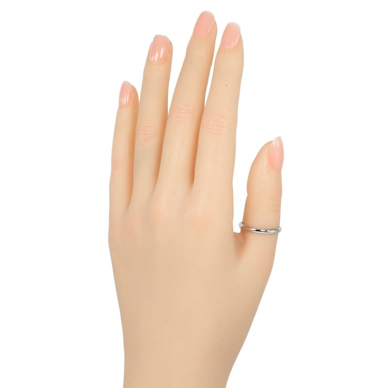 Cartier 1895 Wedding 2.5mm (0.10in) Model Pt950platinum No 15.5 Men's 3.1g Ring