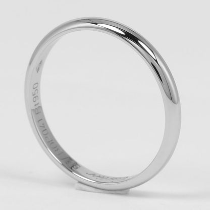 Cartier 1895 Wedding 2.5mm (0.10in) Model Pt950platinum No 15.5 Men's 3.1g Ring