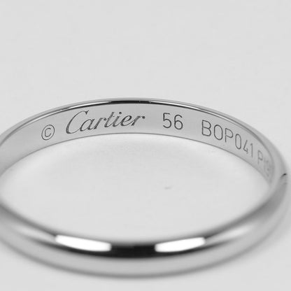 Cartier 1895 Wedding 2.5mm (0.10in) Model Pt950platinum No 15.5 Men's 3.1g Ring