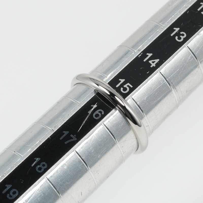 Cartier 1895 Wedding 2.5mm (0.10in) Model Pt950platinum No 15.5 Men's 3.1g Ring