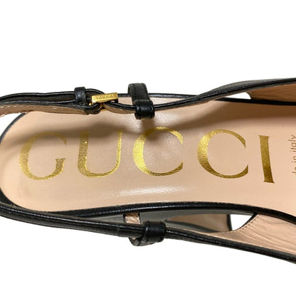 Gucci Sandals 37 Women's - Black Horsebit Leather