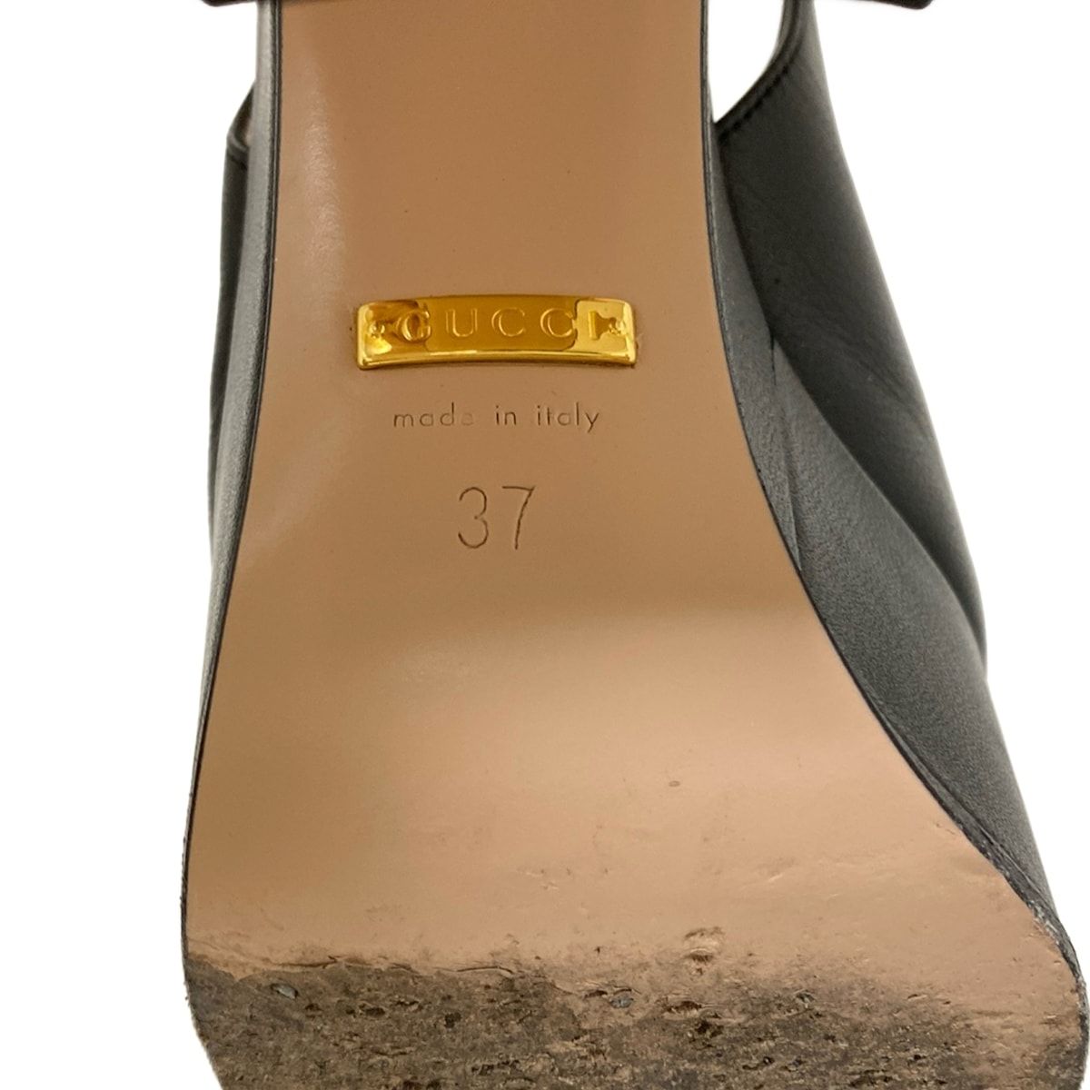 Gucci Sandals 37 Women's - Black Horsebit Leather