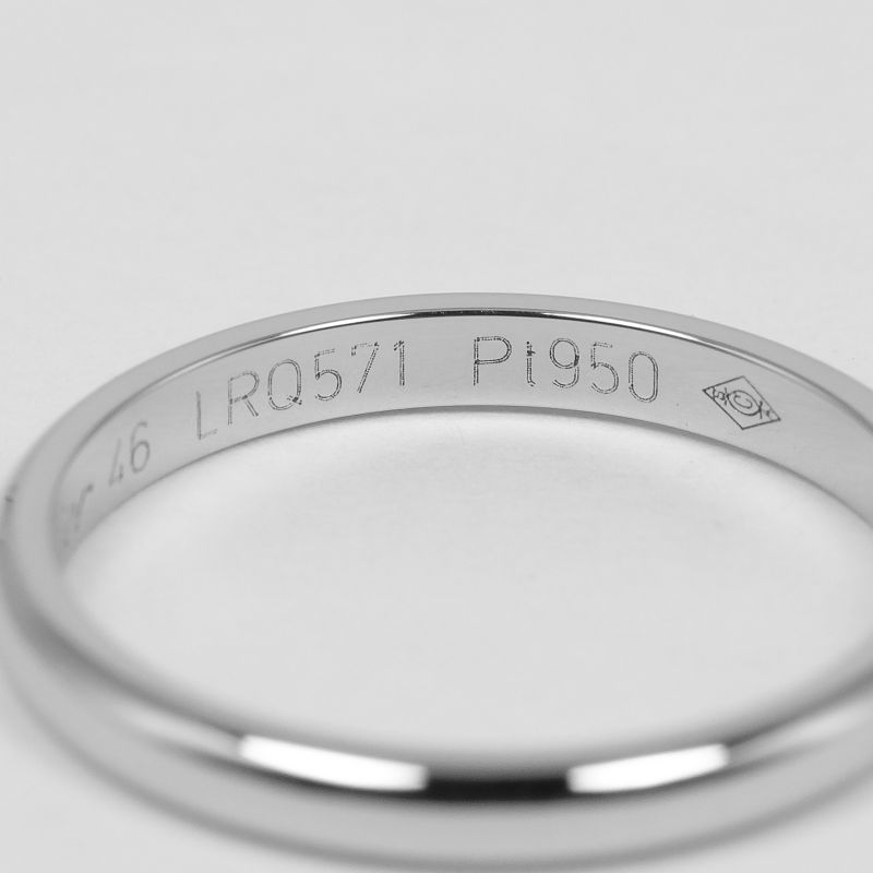 Cartier 1895 Wedding Pt950platinum No 6 Women's 2.2g Ring ・ring