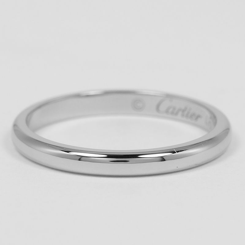 Cartier 1895 Wedding Pt950platinum No 6 Women's 2.2g Ring ・ring