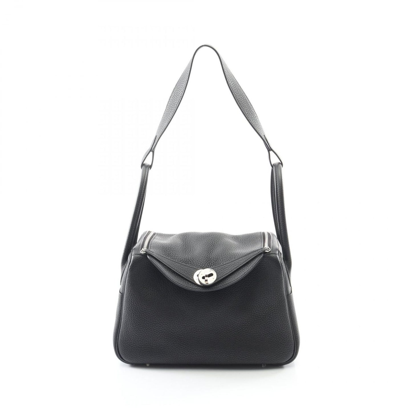 Hermes Shoulder Bag Lindy 26 073428ck Black Leather Lindy 26 Taurillon Clemence