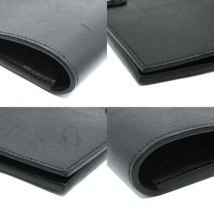 Hermes H085246ck89 Tutanman Wallet Black Silver-hardware B Engraved