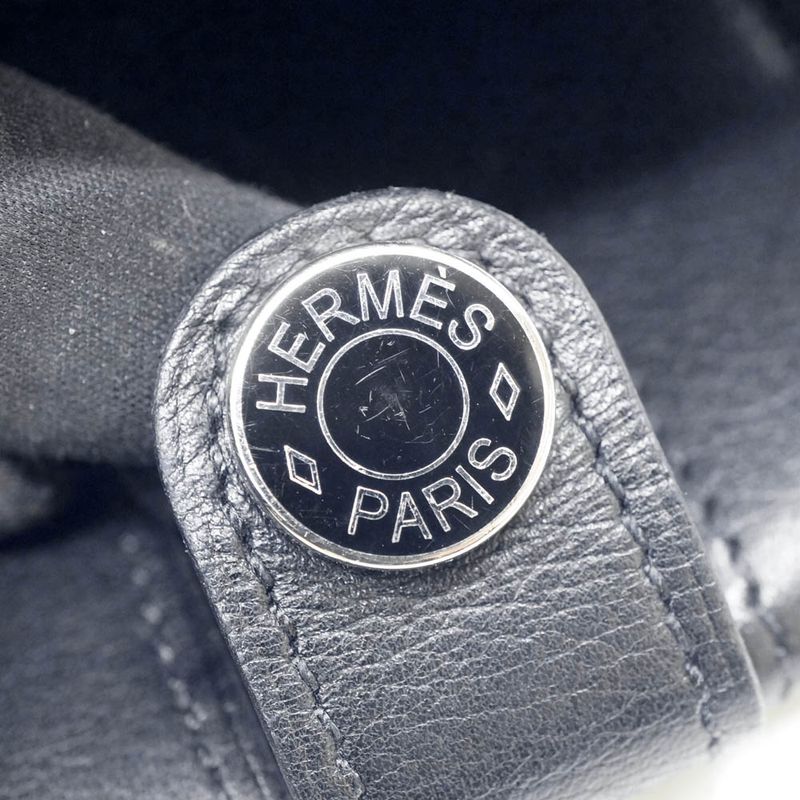Hermes H085246ck89 Tutanman Wallet Black Silver-hardware B Engraved