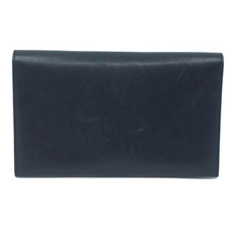 Hermes H085246ck89 Tutanman Wallet Black Silver-hardware B Engraved
