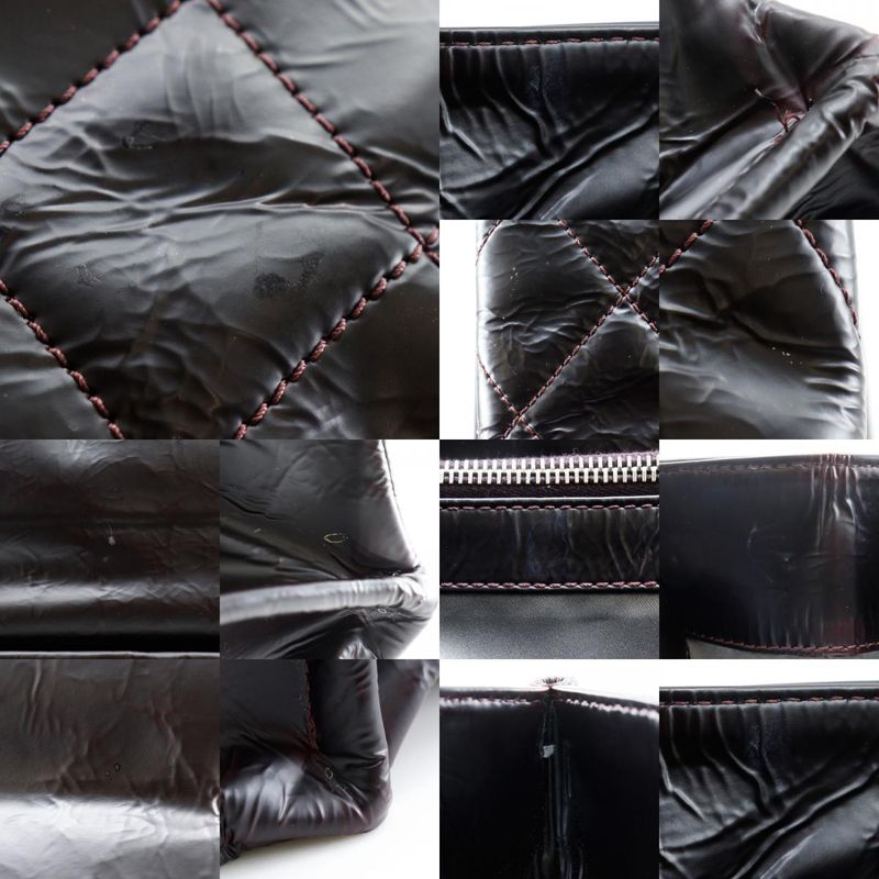 Chanel Grand Shopping Tote XL Matelasse Chain Tote Wrinkled A66865 Patent
