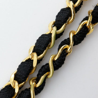 Chanel Mini Chain Shoulder Rope Vintage Satin Black Women's Shoulder Bag