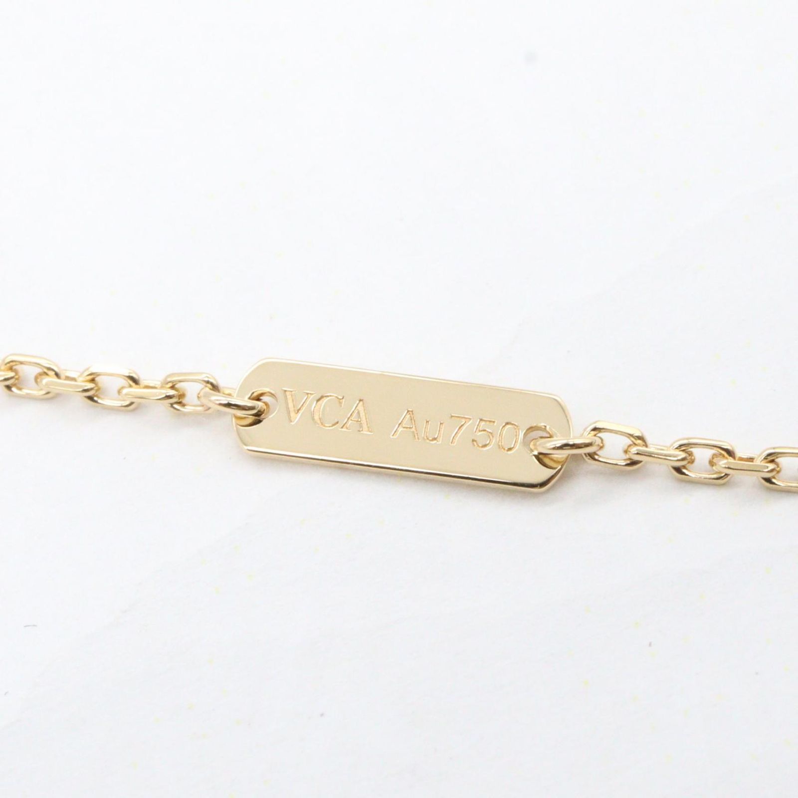 Van Cleef & Arpels Necklace Vintage Alhambra Mother of Pearl 1pd Necklace Neck