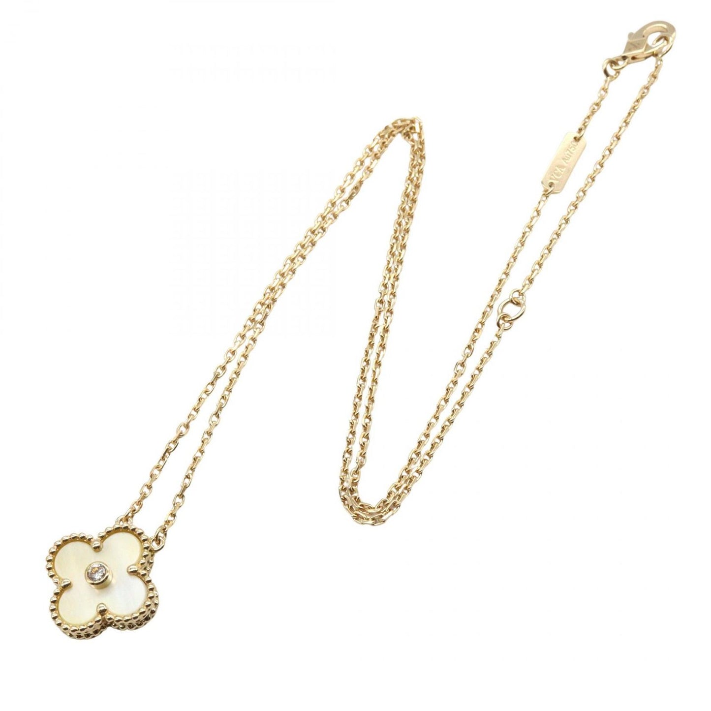 Van Cleef & Arpels Necklace Vintage Alhambra Mother of Pearl 1pd Necklace Neck