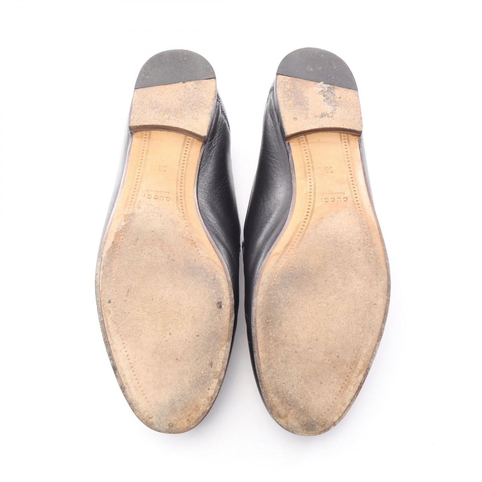 Gucci Loafers Brixton Horsebit Leather Loafers Women'S a