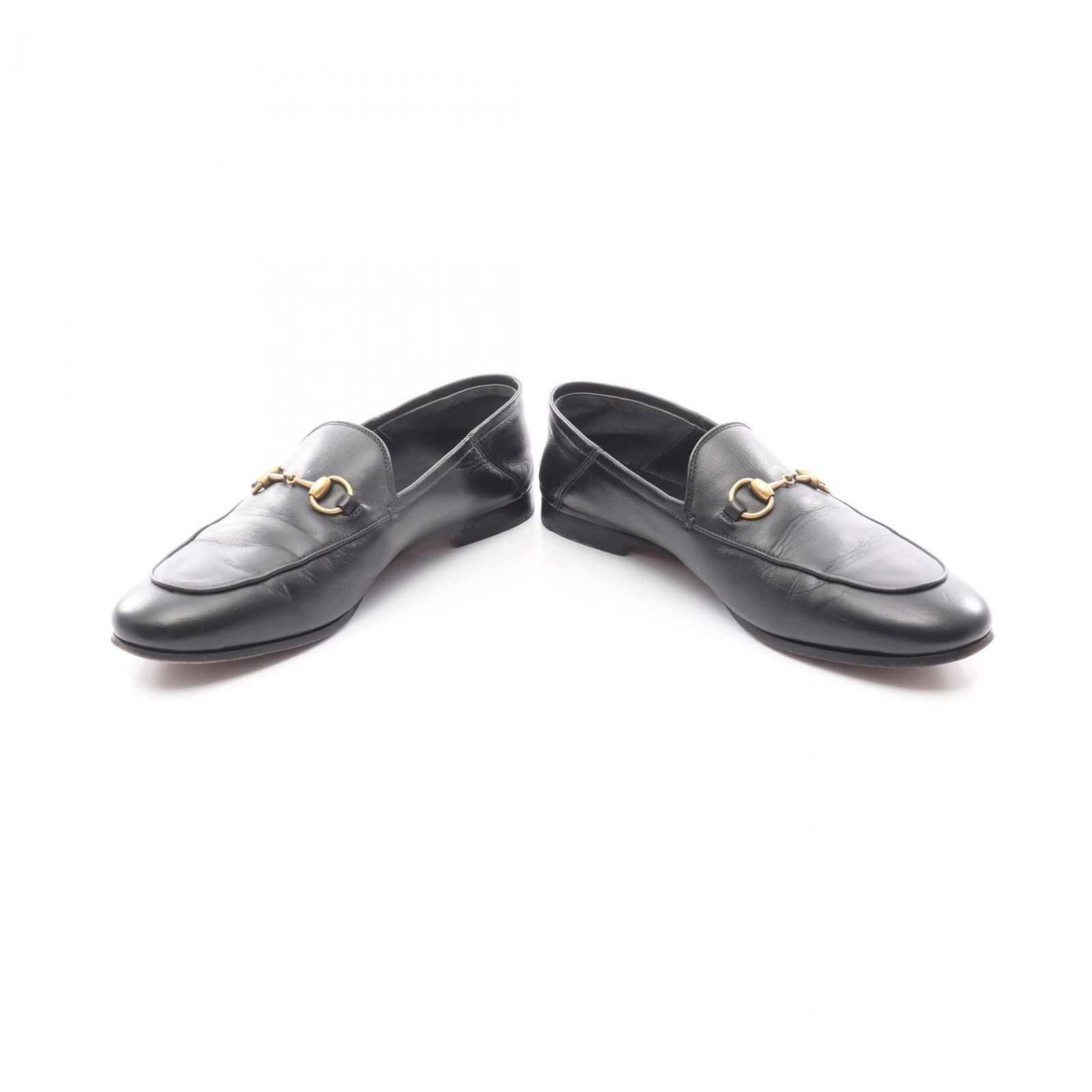 Gucci Loafers Brixton Horsebit Leather Loafers Women'S a