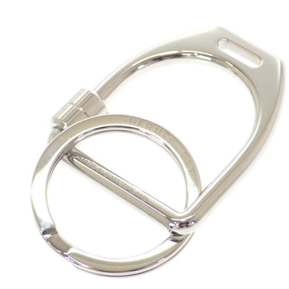 Hermes Etelier Fj00 key Holder Ring Metal Silver Men Women