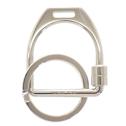 Hermes Etelier Fj00 key Holder Ring Metal Silver Men Women
