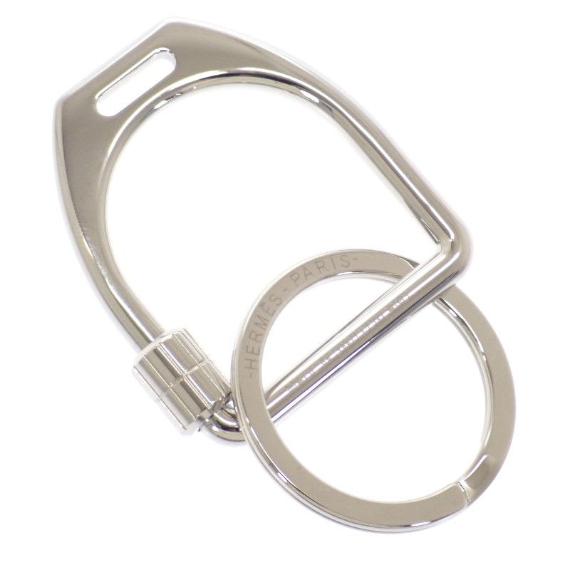 Hermes Etelier Fj00 key Holder Ring Metal Silver Men Women