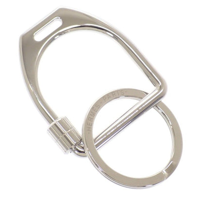 Hermes Etelier Fj00 key Holder Ring Metal Silver Men Women
