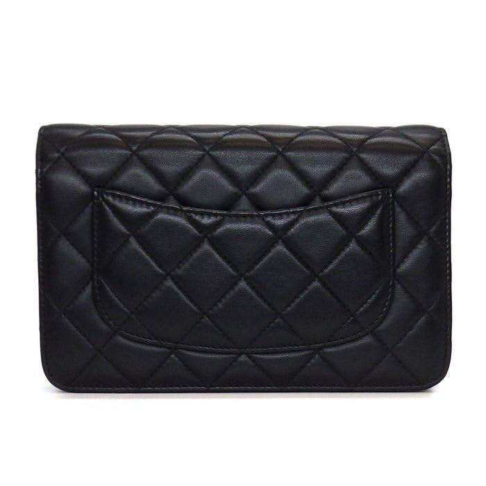 Chanel Chanel Shoulder Bag Quilted Classic Chain Wallet Ap0250 Black