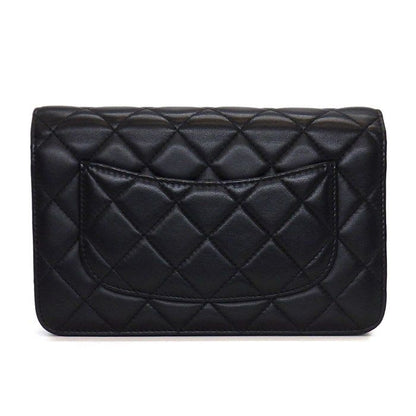 Chanel Chanel Shoulder Bag Quilted Classic Chain Wallet Ap0250 Black
