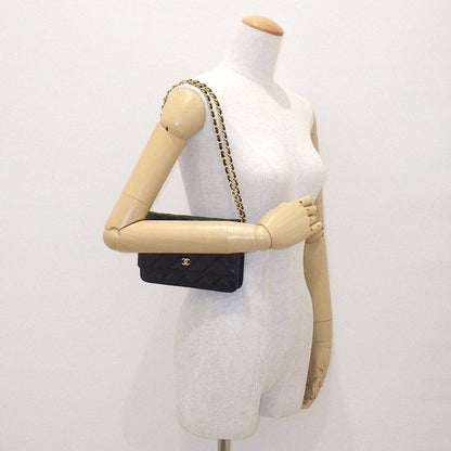 Chanel Chanel Shoulder Bag Quilted Classic Chain Wallet Ap0250 Black