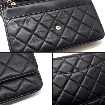 Chanel Chanel Shoulder Bag Quilted Classic Chain Wallet Ap0250 Black