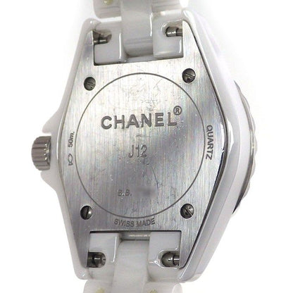 Chanel Watch J12 H2570 8 Point Diamond Index White Shell Dial Ceramic