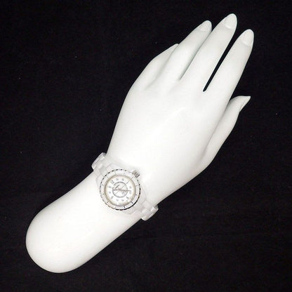Chanel Watch J12 H2570 8 Point Diamond Index White Shell Dial Ceramic