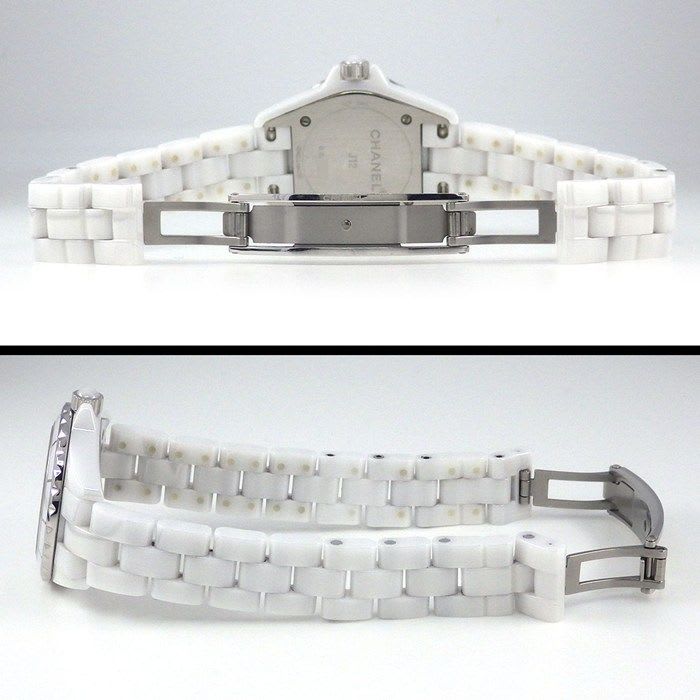Chanel Watch J12 H2570 8 Point Diamond Index White Shell Dial Ceramic