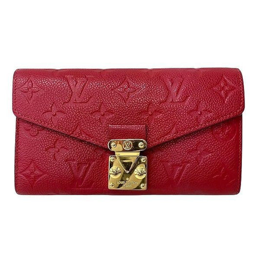 Louis Vuitton Monogram Empreinte Portefeuille Metis M63728 Long Wallet Women's