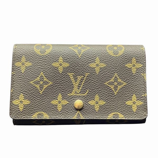 Louis Vuitton Monogram Porte Monevier Tresor M61730 Bifold Wallet Unisex
