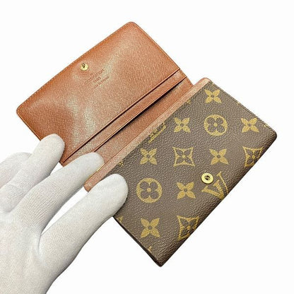 Louis Vuitton Monogram Porte Monevier Tresor M61730 Bifold Wallet Unisex