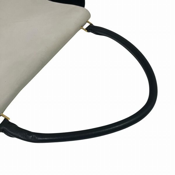 Celine Trapeze White X Black Bag Handbag Women