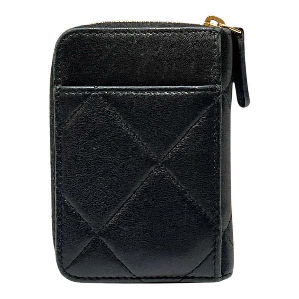 Chanel Coco Mark Lambskin Coin Case Card Case Ladies