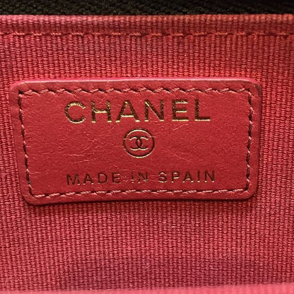 Chanel Coco Mark Lambskin Coin Case Card Case Ladies