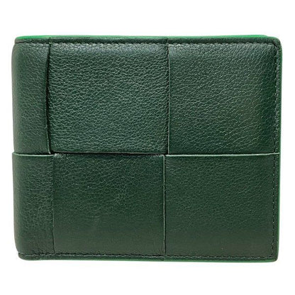 Bottega Veneta Intrecciato R00132325p Green Bifold Wallet Men's