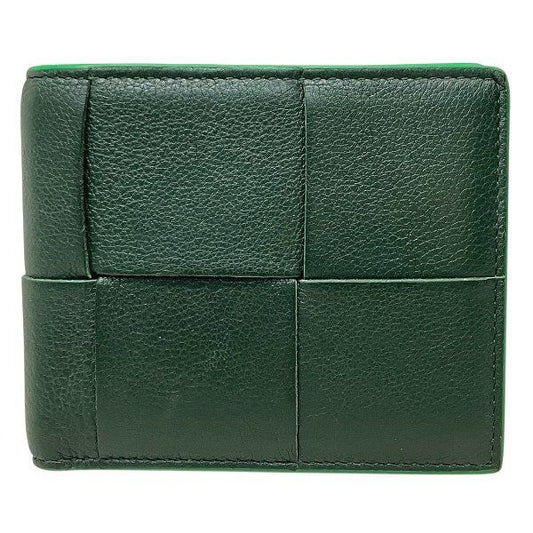 Bottega Veneta Intrecciato R00132325p Green Bifold Wallet Men's