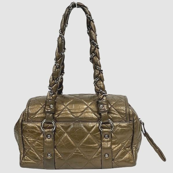 Chanel Matelasse Mini Boston Bag Shoulder Bag Handbag Ladies