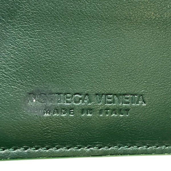 Bottega Veneta Intrecciato R00132325p Green Bifold Wallet Men's