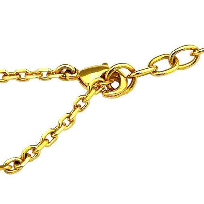 Dior Gold X Light Pink CD Logo Fake Pearl Brand Accessories Necklace Women's