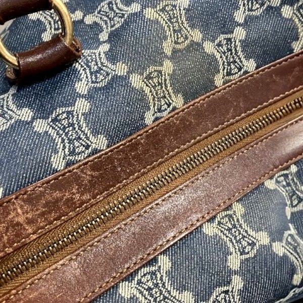 Celine Macadam Denim Bag Handbag Shoulder Bag Ladies