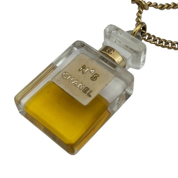 Chanel Gold 04a Coco Mark Perfume Bottle Brand Accessories Necklace Ladies