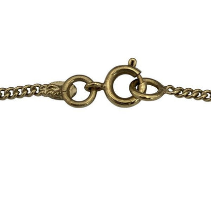 Chanel Pink X Gold 04a Coco Mark Rhinestone Brand Accessories Necklace Ladies