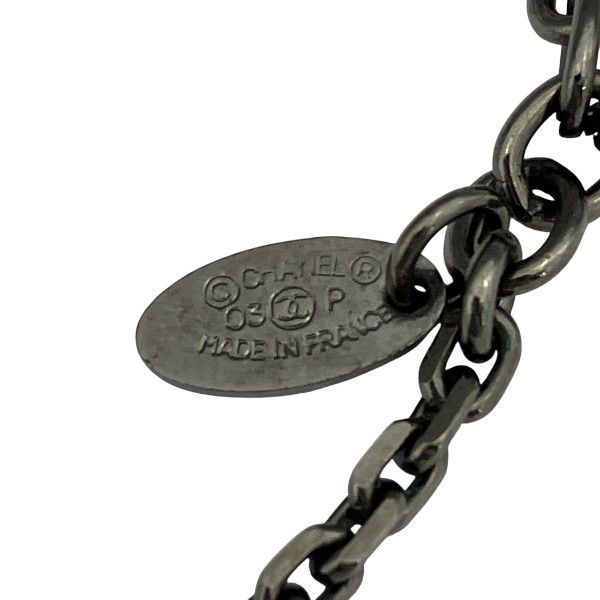 Chanel Black X Coral 03p Mademoiselle Brand Accessories Necklace Ladies