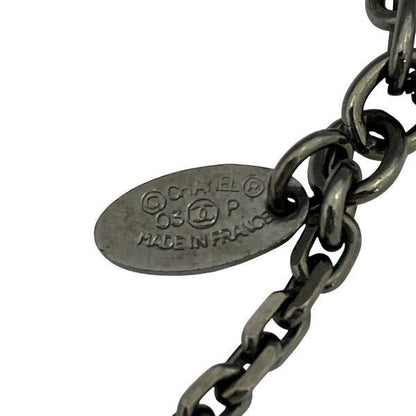 Chanel Black X Coral 03p Mademoiselle Brand Accessories Necklace Ladies