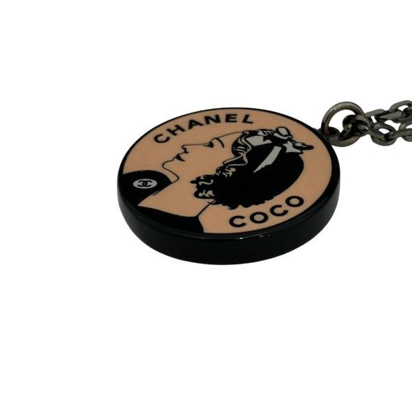 Chanel Black X Coral 03p Mademoiselle Brand Accessories Necklace Ladies