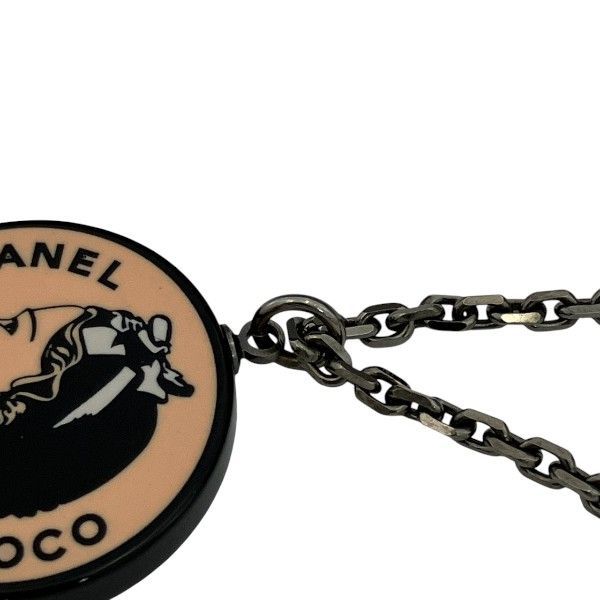 Chanel Black X Coral 03p Mademoiselle Brand Accessories Necklace Ladies