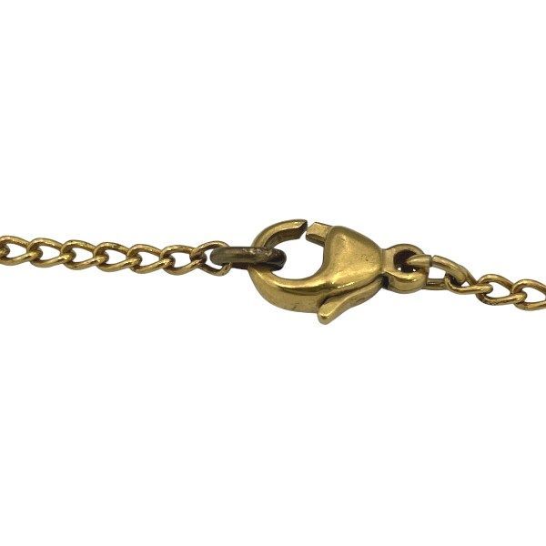 Chanel Gold 02a Coco Mark Brand Accessories Necklace Ladies