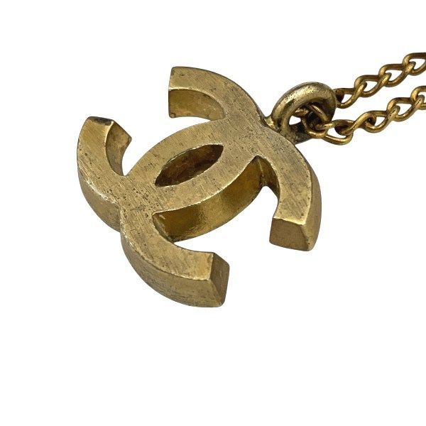 Chanel Gold 02a Coco Mark Brand Accessories Necklace Ladies