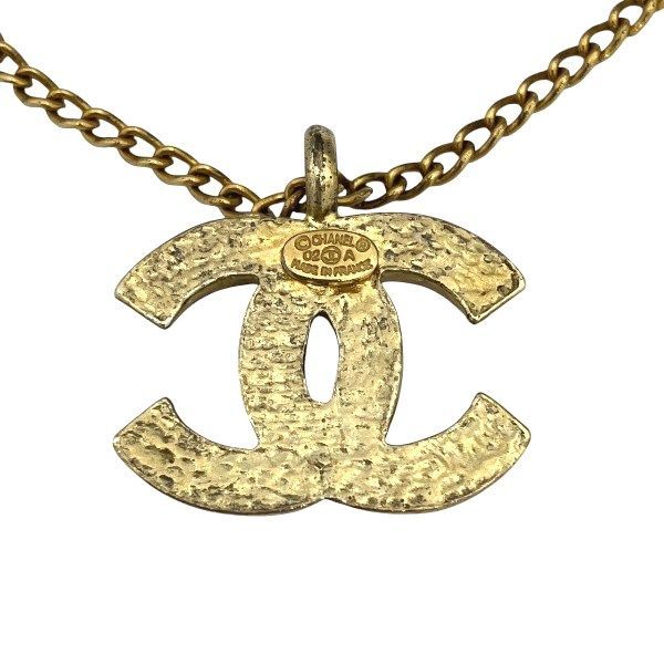Chanel Gold 02a Coco Mark Brand Accessories Necklace Ladies